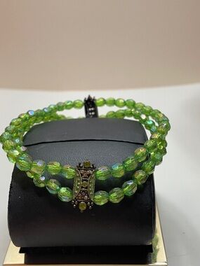 Green Double-Strand Bracelet